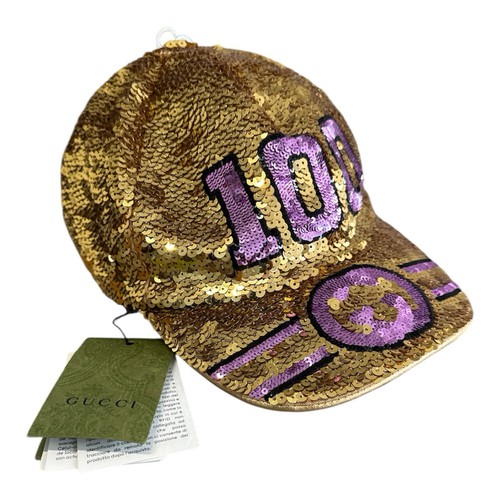 Gucci berretto baseball oro - baseball,