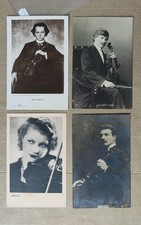 MUSICA VIOLINO VIOLINISTI-LOTTO 4 CARTOLINE-C96-199