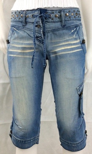 Jeans bermude donna ragazza - bermude,