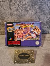 SNES Super Nintendo Street Fighter II Turbo con scatola originale e istruzioni NOE