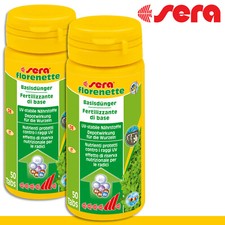 Sera 2X 50 Tabs Florenette Concime Di Base Piante Acquatiche Acquario Nutrienti