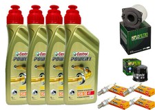 TAGLIANDO SUZUKI GSX F 750 1990 CASTROL 15W50 FILTRO OLIO ARIA CANDELE