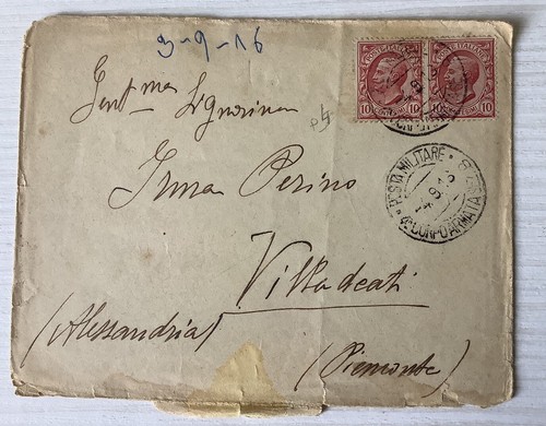 Ww1 busta viaggiata posta - ww1,