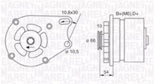 Alternatore magneti marelli - alternatore,