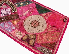 Arazzo da appendere 60" arte classica decorazione tavolo perline paillettes tessuto parete regalo natale