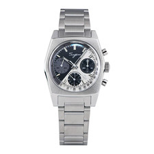 Orologio SEAGULL 1963 Quadrante Zorro COLLO CIGNO + CUPOLA Zaffiro Crono Meccanico Sugess