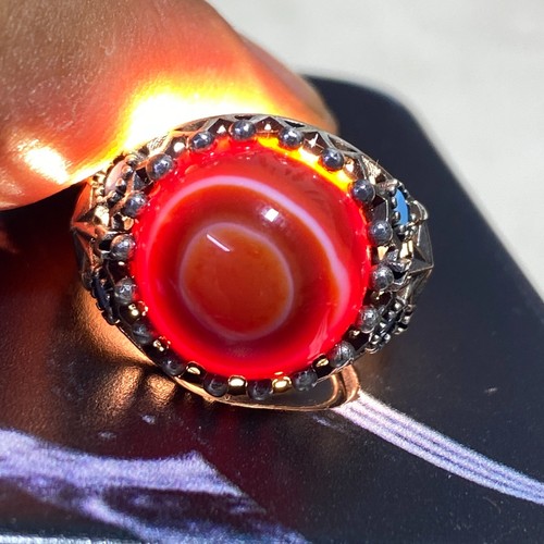 Anello gioiello agata aqeeq - agata,