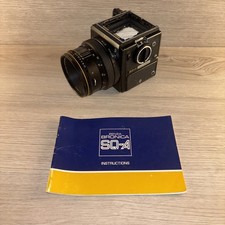 Corpo fotocamera Zenza Bronica SQ-A con obiettivo Zenzanon-S 1:2.8 F=80mm e manuale