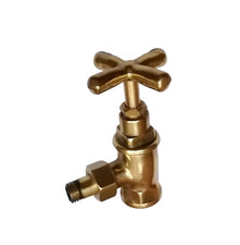 Rubinetto Arresto da Esterno in ottone pesante dorato, 1/4"