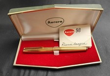 Fountain Pen Aurora 98 Riserva Magica -  Laminata In Oro In Scatola Originale 
