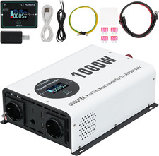 Inverter Di Corrente Da 1000 W/2000 W, 12 V DC a AC 230 V, Con Telecomando Wirel