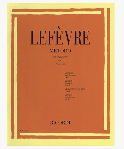 Lefèvre metodo per clarinetto - metodo,