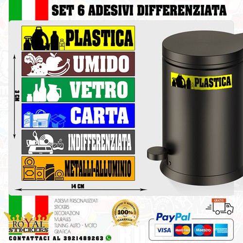 Adesivi pvc differenziata - adesivi,