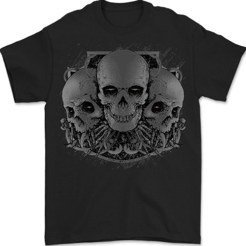 Shirt goth con - goth, teschi