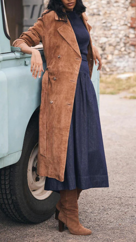 Trench cappotto donna pelle