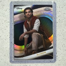 Aladdin 2025 Topps Chrome Disney True Black rifrattore 10/10 SSP 