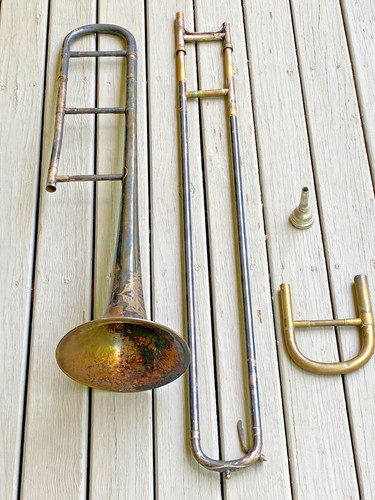 Antico 19c trombone - antico, h.n.
