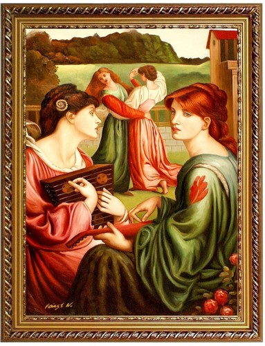 Quadro olio dante gabriel - quadro,