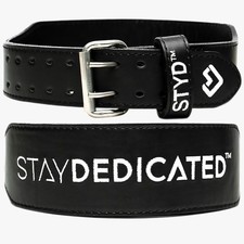Cintura fitness palestra sollevamento pesi STAY DEDICATE 4" pelle bovina resistente