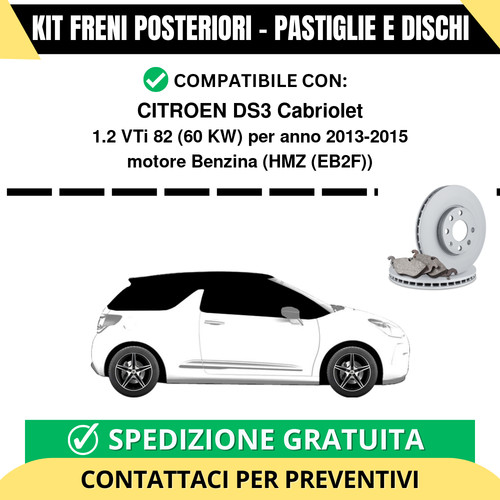 Kit freni posteriori per - kit,