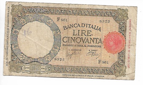 46367 banconota 50 lire - banconota,