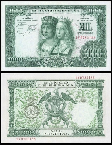 Facsimil billete 1000 - facsimil, pesetas