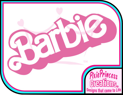 Barbie logo bambola adesivo - bambola, b