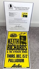 POSTER KEITH RICHARDS FIRMATO