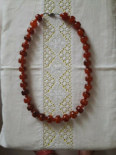 Collana bachelite miele - bachelite,
