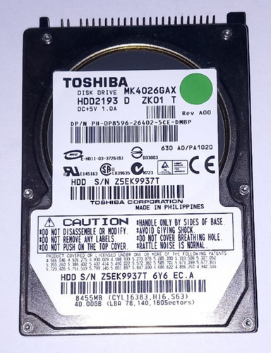 Disque dur hdd ide 40 - disque, gb