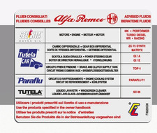 ADESIVO FLUIDI per VANO MOTORE