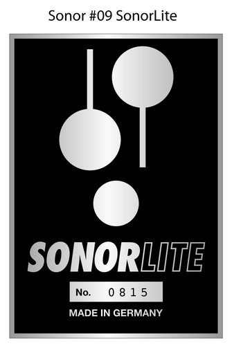 Distintivo batteria sonor 09 - sonor, #09