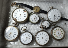 LOTTO OROLOGI DA TASCA ARGENTO LOT POCKET WATCH SILVER MONTRE A GOUSSET
