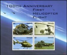 Grenada 2007 Elicotteri, Aviazione, Aerei,Militari,Trasporti,m/s MNH