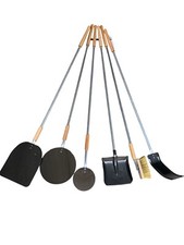 PALE PER FORNO A LEGNA SET PER FORNO A LEGNA INOX PIZZA FORNO A LEGNA 6 PEZZI