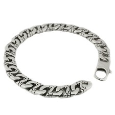 Bracciale uomo biker catena