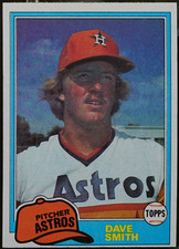 1981 Topps Baseball Dave Smith