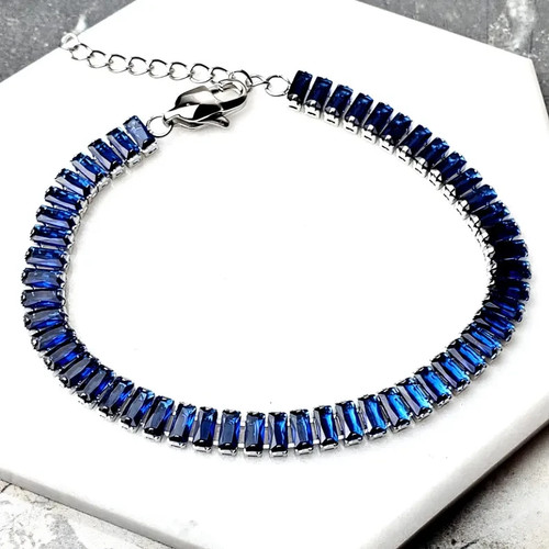 Bracciale tennis zaffiro - bracciale,