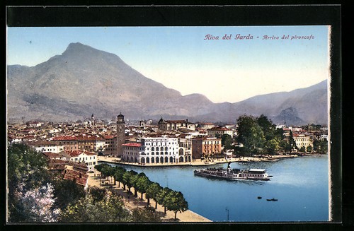 Cartolina riva del - riva, garda