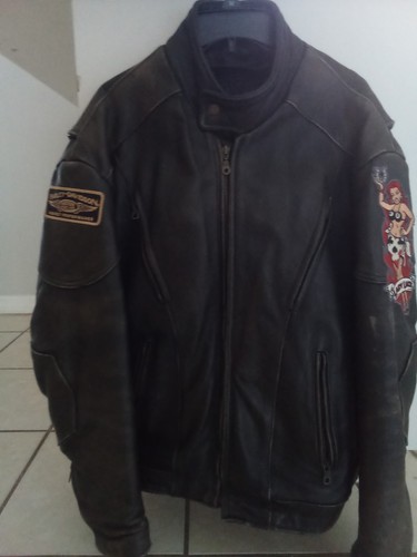 Giacca pelle moto - , ultra