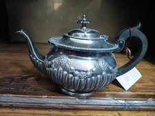 ANTICA TEIERA IN SHEFFIELD INGLESE, CON CERTIFICATO, PRIMA META' DEL '900