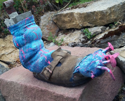 Fanta scarpa dipinto - fanta,
