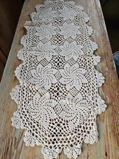 Runner Uncinetto 80x36  Cotone