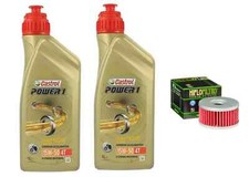 KIT/TAGLIANDO Suzuki VL 250 Intruder LC 2000 2004 CASTROL 15W50 FILTRO OLIO
