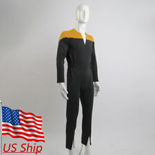 DSN Cosplay Oro Uniforme Adulto Maschio DS9 Flotta Stellare Tuta Costumi