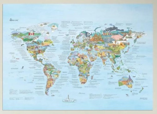 Lista secchi mappa del mondo - del,