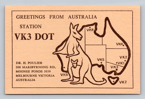 Ham radio qsl vk3dot australia - radio,