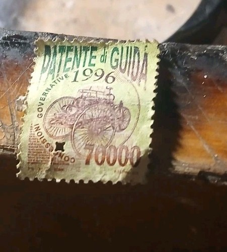 1996 marca bollo patente guida - patente,