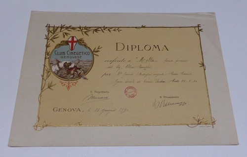 Diploma attestato club - diploma,
