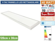 PANNELLO LED SOSPENSIONE o INCASSO CARTONGESSO 120x30 45W 4500K PLAFONIERA SLIM